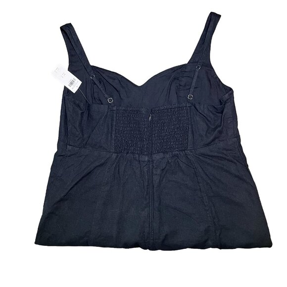 Abercrombie & Fitch Women's Corset Seamed Linen-Blend Mini Dress XLT - Picture 4 of 5